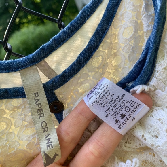 Pretty Lace Crop Top by Paper Crane - Picture 6 of 6